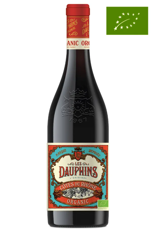 Les Dauphins Organic Côtes du Rhône Rouge